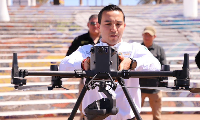 Presenta Protección Civil Escuadrón de Drones