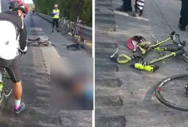 Atropellan a ciclistas sobre la México-Querétaro; presumen un muerto