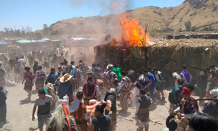 Se registra conato de incendio en Ramada de fariseos en la colonia Revolución