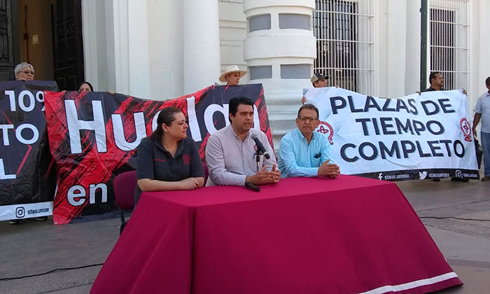 Staus instala Comité General de Huelga frente a Palacio de Gobierno