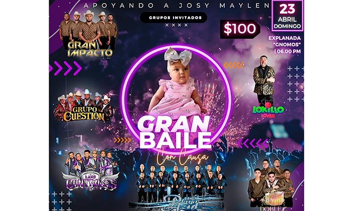 Baile con causa para Josy Maylen