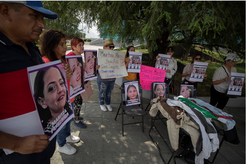 Familiares de desaparecidas protestan en Nuevo León para exigir resultados