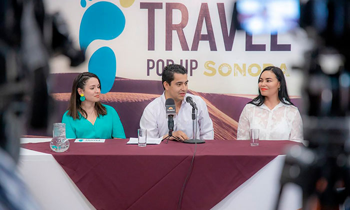 Invita al evento Travel Pop Up Sonora 2023; Secretaría de Turismo