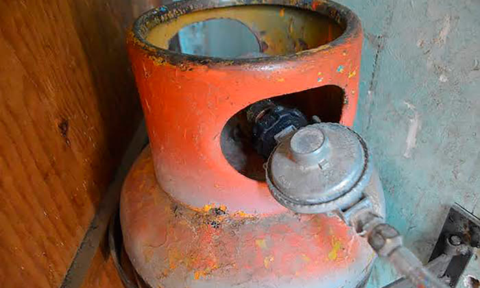 Se roban el cilindro para el gas en la colonia Termoeléctrica de Guaymas