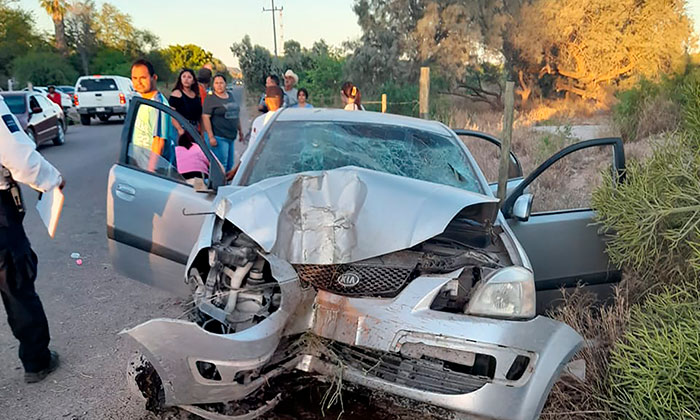 Accidente deja lesionados en colisión