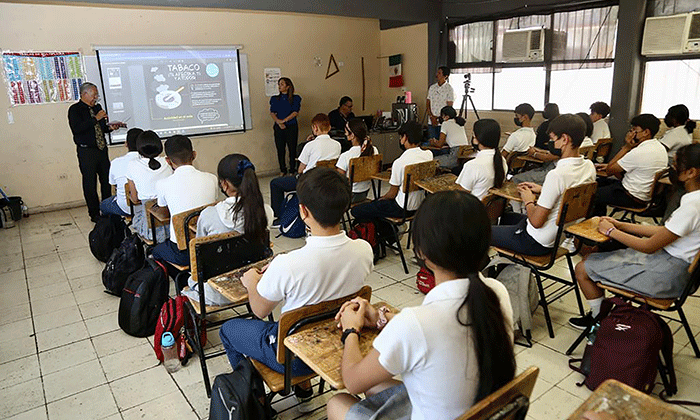 Participa alumnado sonorense en Activación Nacional por el Día Mundial Sin Tabaco