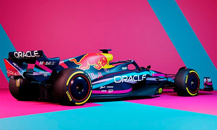 Red Bull y ‘Checo’ Pérez correrán al estilo Miami; presentan nuevo monoplaza