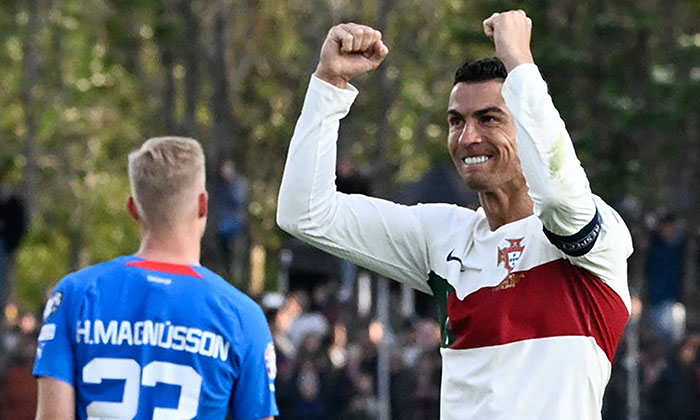 Cristiano celebra 200 partidos con Portugal con gol y victoria