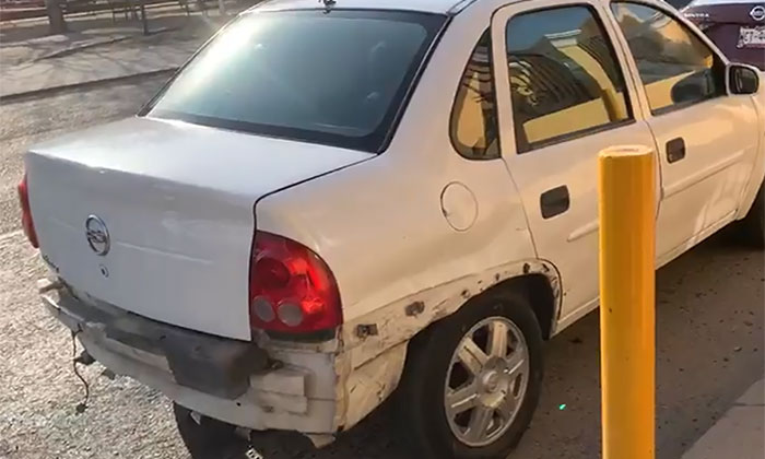 Choque por alcance deja una lesionada en la colonia Centro