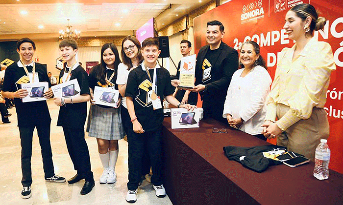 Premia SEC Sonora a ganadores de Segunda Competencia Estatal de Robótica