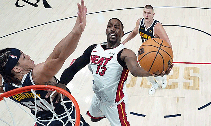 Heat se impone a Nuggets en final de la NBA; Empata la serie