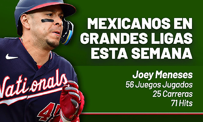 Joey Meneses se roba los reflectores como mejor mexicano en Grandes Ligas