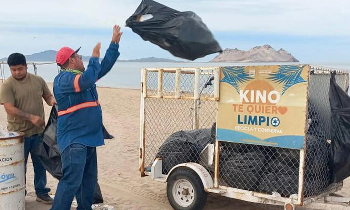 Aumenta generación de basura en Bahía de Kino durante el periodo vacacional