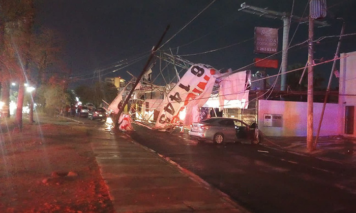 Desquicia tormenta la ciudad