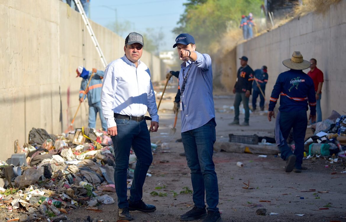 Supervisan limpieza de canales