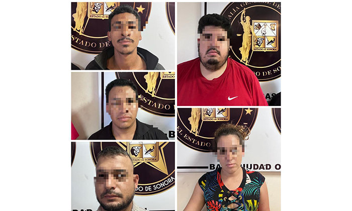 Apresan a cinco presuntos homicidas en Ciudad Obregón