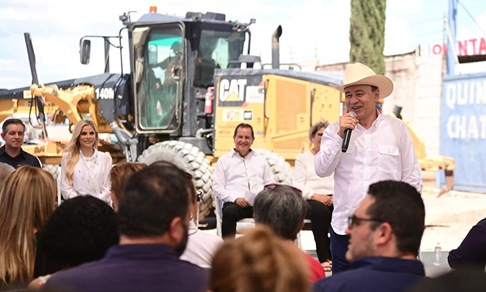 Inicia gobernador obras con inversión de casi 50 millones de pesos en Agua Prieta