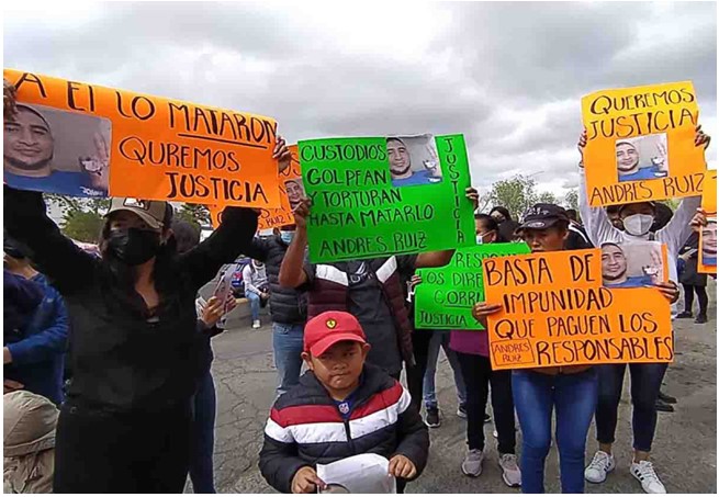 Familiares de preso fallecido protestan en Cereso de Pachuca