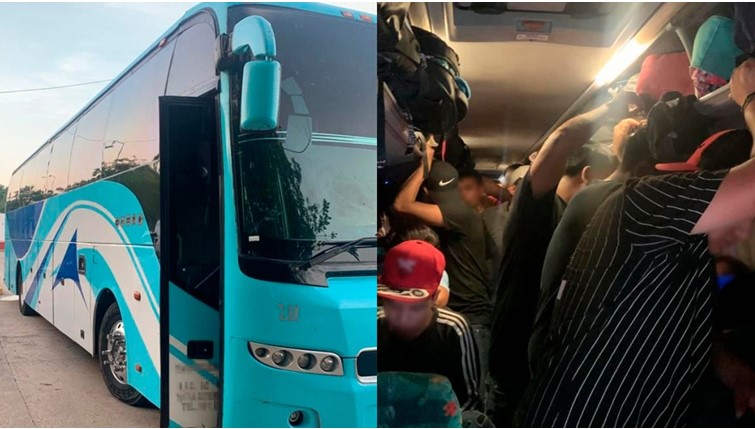 Hallazgo de 126 migrantes en Veracruz que viajaban a bordo de un autobús