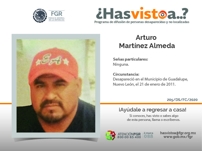 ¿Has visto a: Arturo Martinez Almeda?