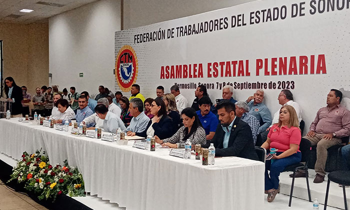 Celebra CTM Asamblea Estatal Plenaria en Hermosillo