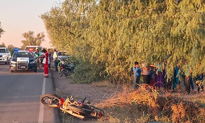 Fallece hombre al caer de motocicleta en Vícam