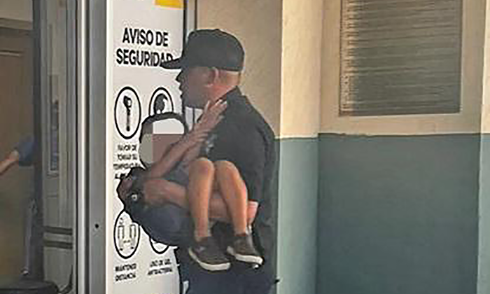 Auxilian Policías a niño lesionado en el fraccionamiento San Lorenzo