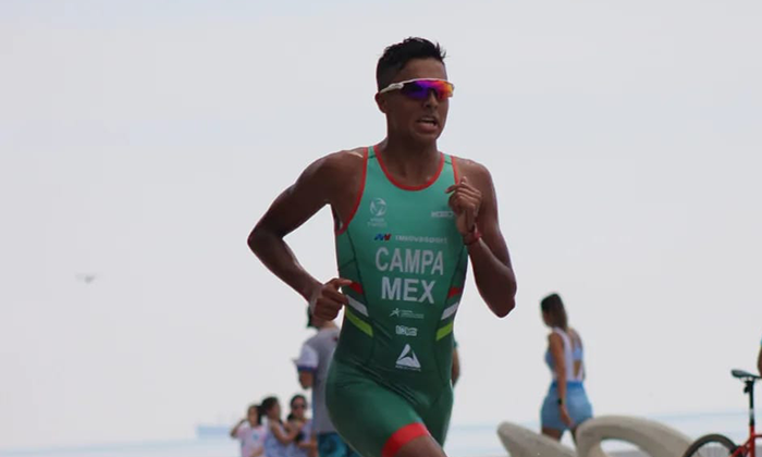 Destaca triatleta sonorense Dylan Campa en series mundiales