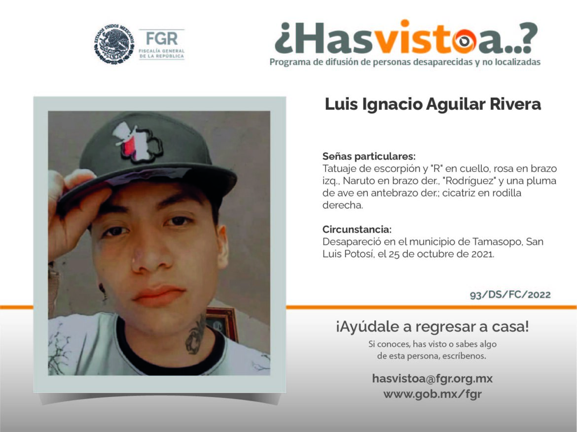 ¿Has visto a_ Luis Ignacio Aguilar Rivera?