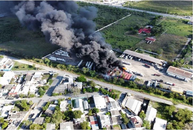 Se registra explosión de pipas en Tamaulipas