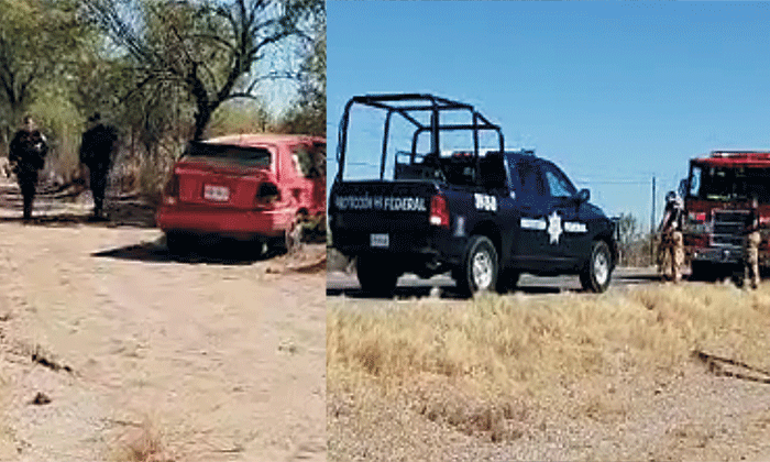 Deja accidente un lesionado en la carretera a Kino