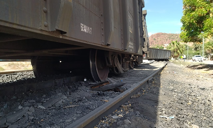 Se descarrila el tren en Guaymas