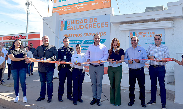 Inaugura alcalde unidad de Salud Creces para atender policías y sus familias