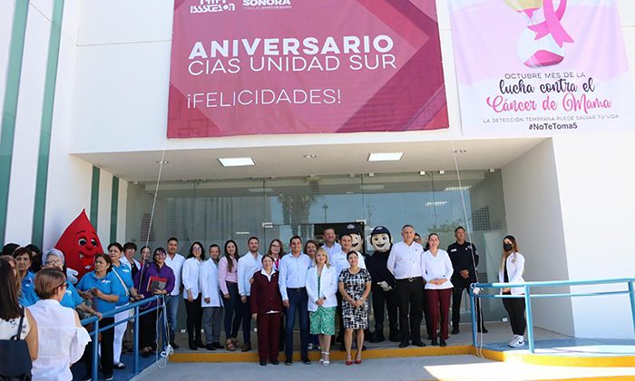 Celebran 11 aniversario del CIAS Sur; Autoridades del Isssteson