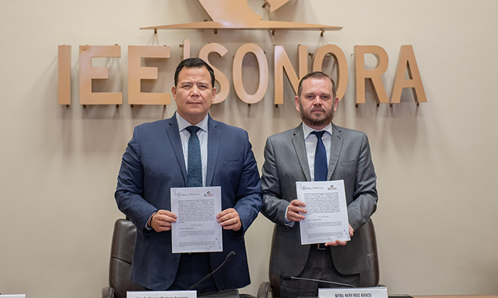 Vigilará Contraloría el proceso electoral en Sonora; Firma acuerdo con el IEE