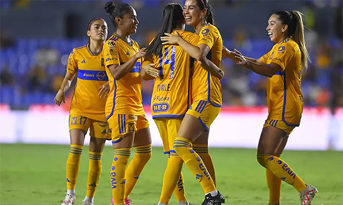 Tigres Femenil golea a Pumas en el Apertura; Se consolida en el liderato