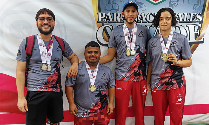 Suma Sonora tres medallas más en Paratletismo