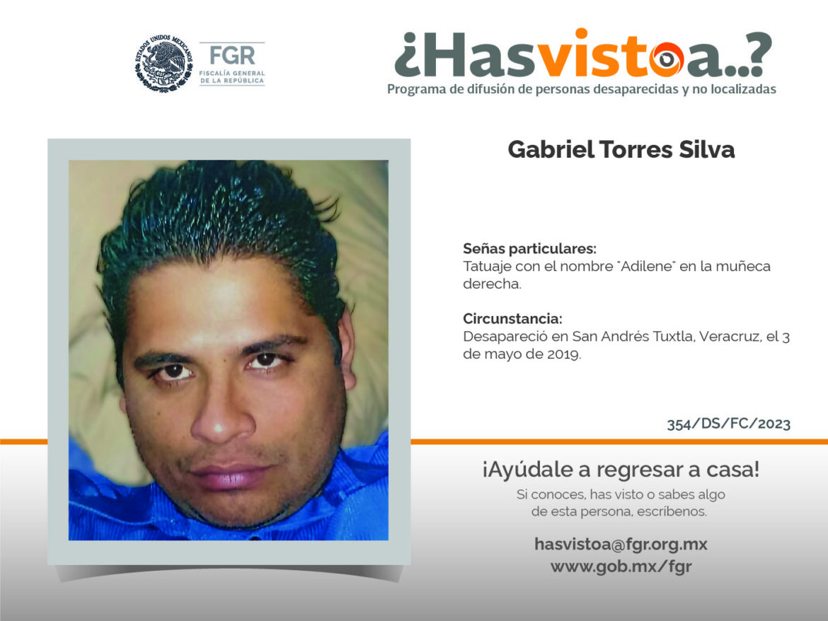 ¿Has visto a: Gabriel Torres Silva?