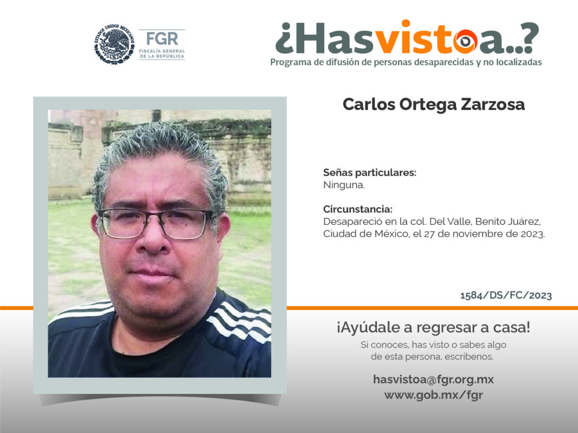 ¿Has visto a: Carlos Ortega Zarzosa?