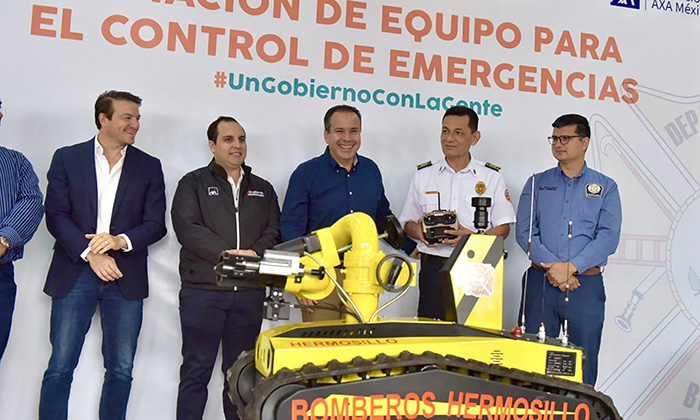 Donan robot para extinguir incendios