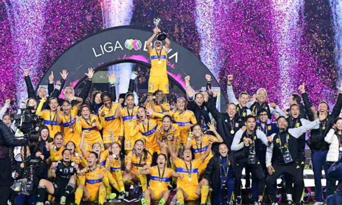 Tigres se corona en la Liga Femenil tras vencer al América