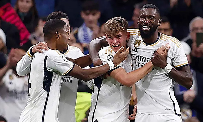 Real Madrid vence 4-2 al Nápoles; Asegura liderato en la Champions League