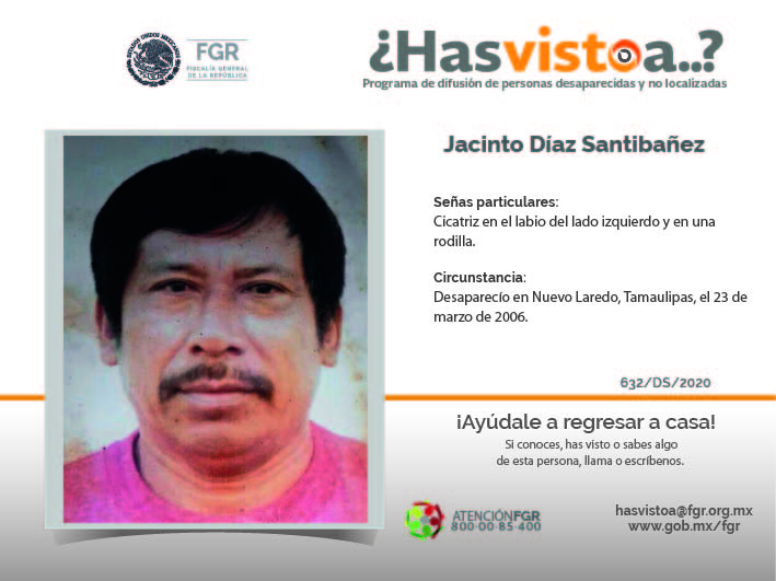¿Has visto a: Jacinto Díaz Santibañez?