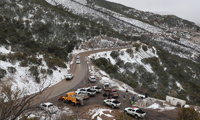 Reabren carreteras tras nevadas en zona norte