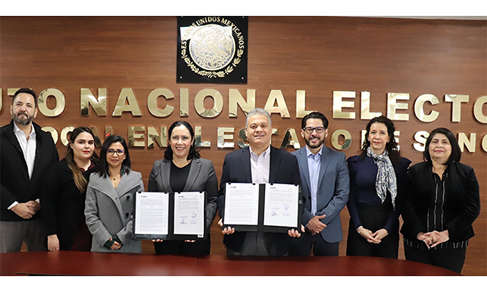 Firman convenio INE y Hermosillo ¿Cómo Vamos? para promover participación ciudadana