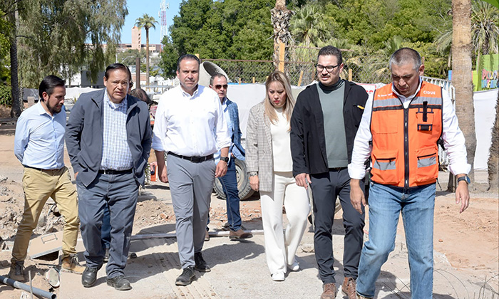 Supervisa alcalde remodelación del Parque Madero