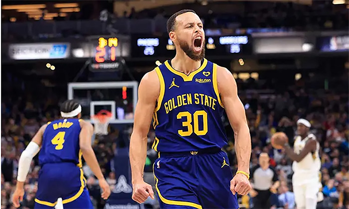 Stephen Curry comanda la victoria de Warriors ante Pacers de Indiana