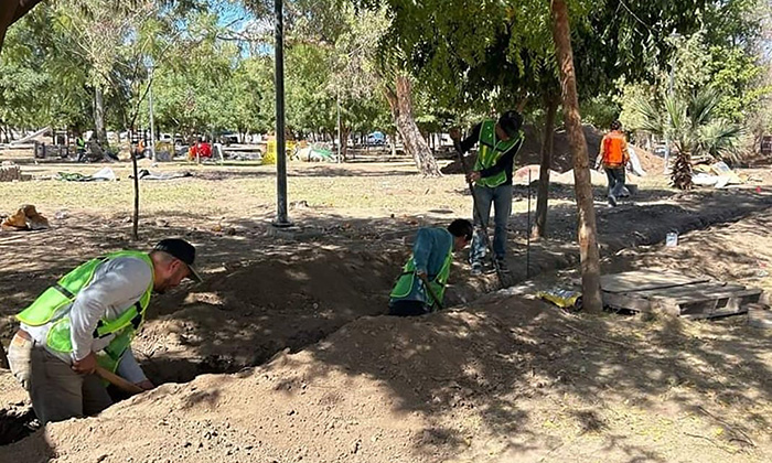 Supervisan avance de obras en Parque Madero