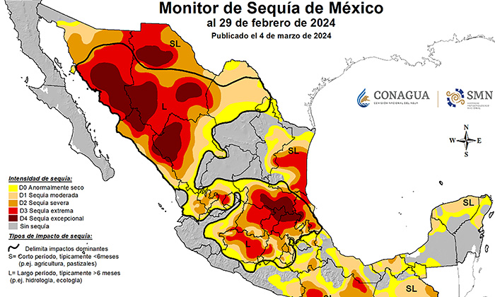Afecta sequía extrema una parte de Sonora