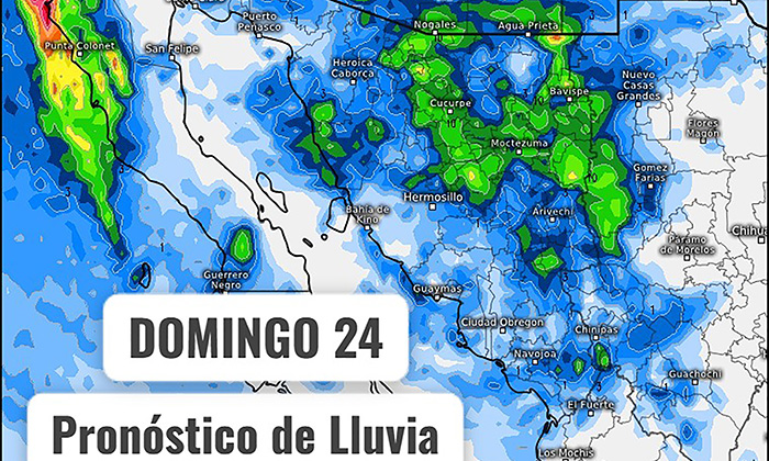 Prevén lluvia y frío a partir de este domingo en gran parte de Sonora